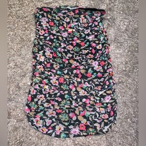 AFRM Black Floral Tube Top size XS NWT (Nordstrom)